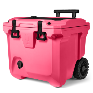 Neon Pink Br??Tank 35-Quart Rolling CoolerBr??Tank 35-Quart Rolling Cooler